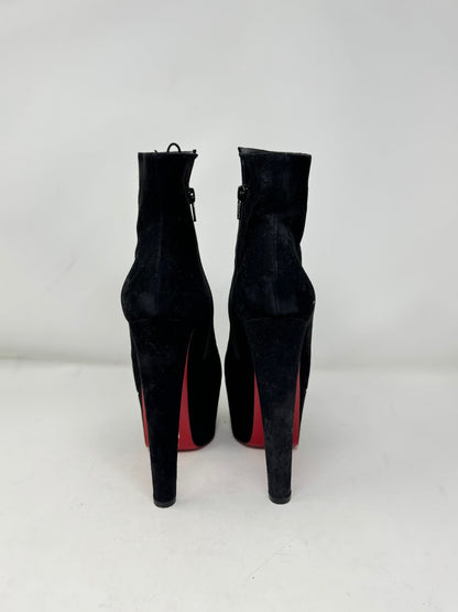 Christian Louboutin Veau Velours Fierce 160 Ankle Boots