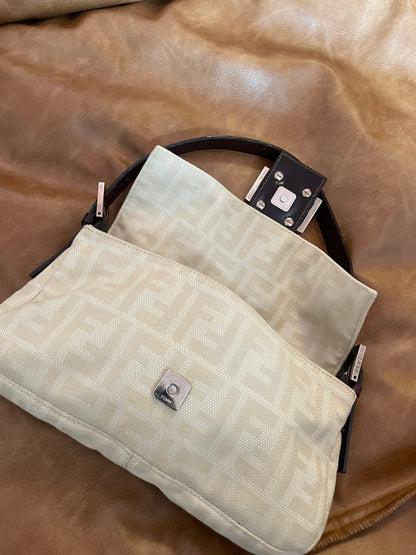 Fendi Zucca Mamma Baguette Shoulder Bag