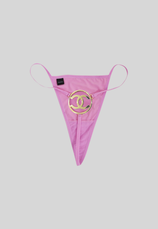 Chanel Reworked Thong | Pink