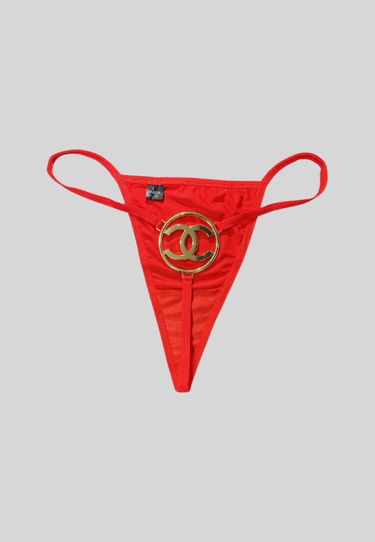 Chanel Reworked Thong | Red