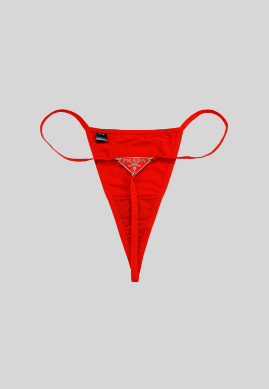 Prada Reworked Thong | Red