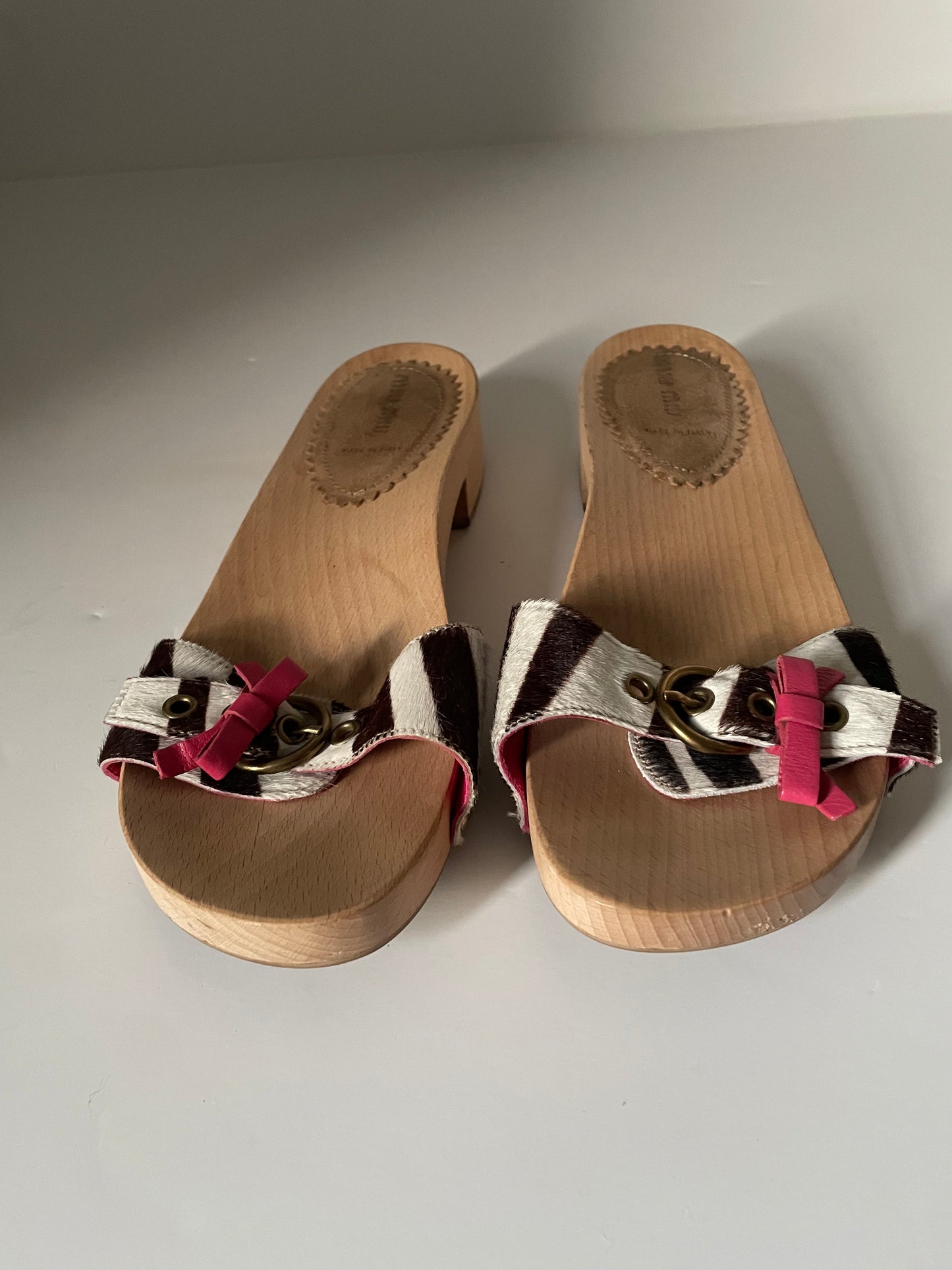 Miu Miu Zebra Clog