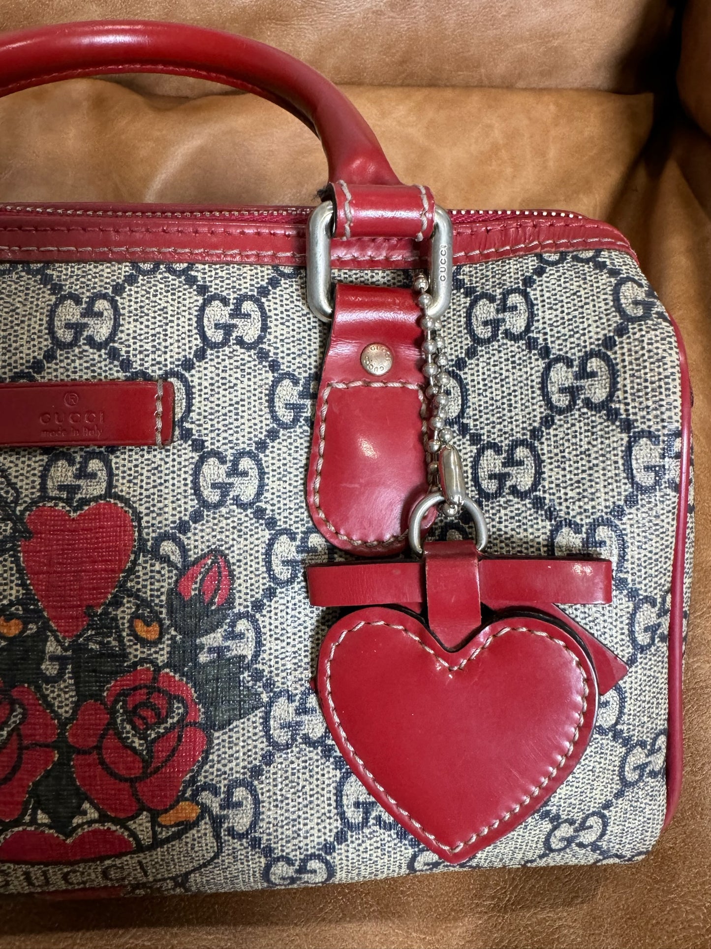 Gucci GG Plus Monogram Tattoo Heart Joy Boston