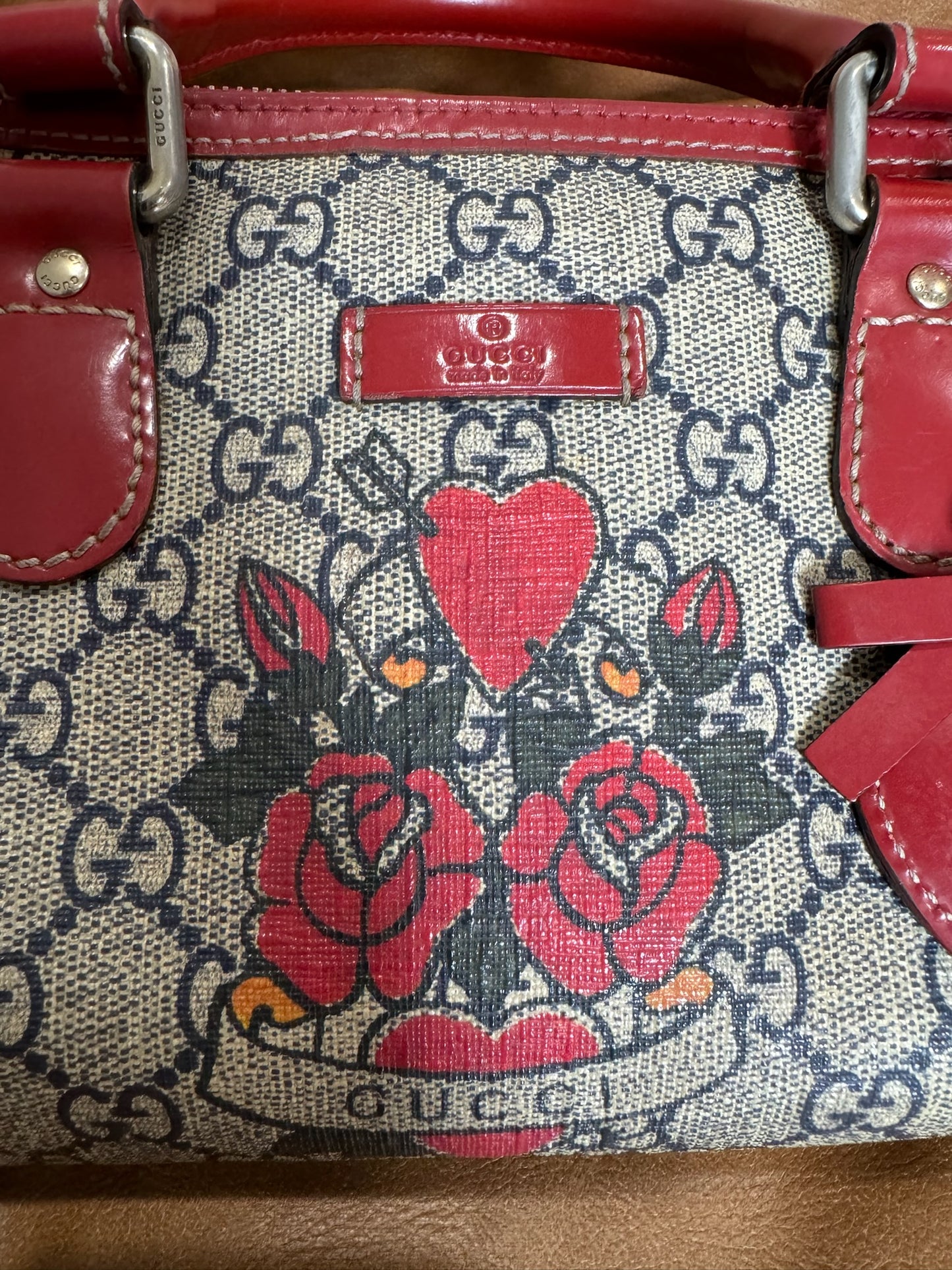 Gucci GG Plus Monogram Tattoo Heart Joy Boston