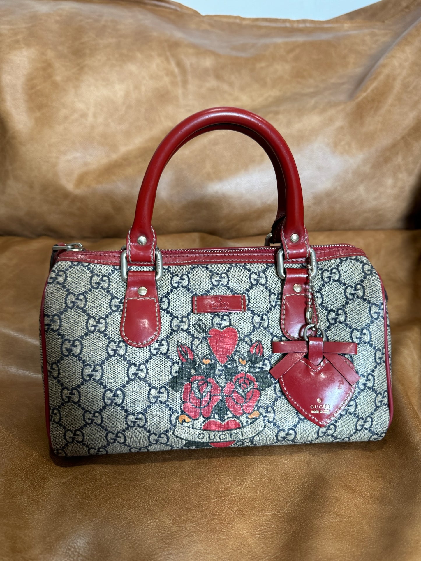 Gucci GG Plus Monogram Tattoo Heart Joy Boston