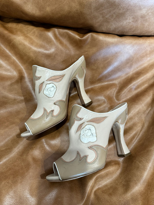 Miu Miu Leather Western Heel