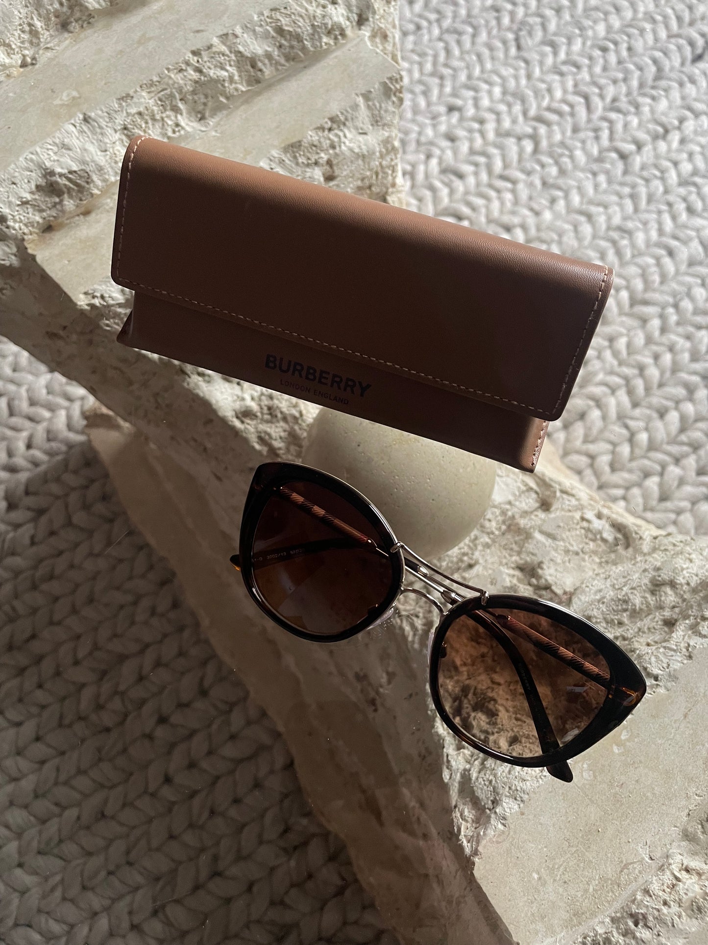 Burberry Dark Havana High Bridge Brown Gradient Sunglasses