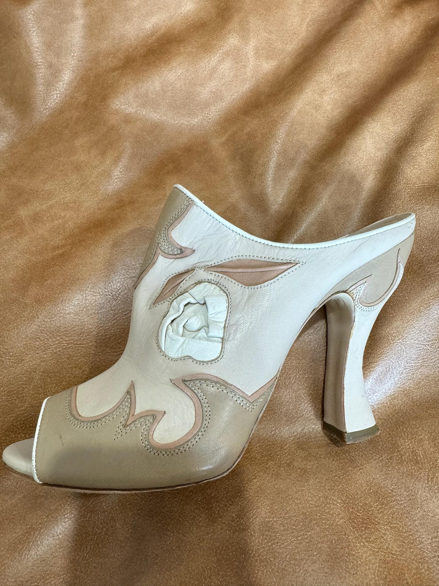 Miu Miu Leather Western Heel