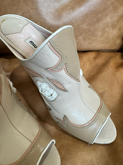 Miu Miu Leather Western Heel