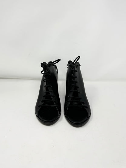 Ann Demeulemeester Leather Lace Up Booties