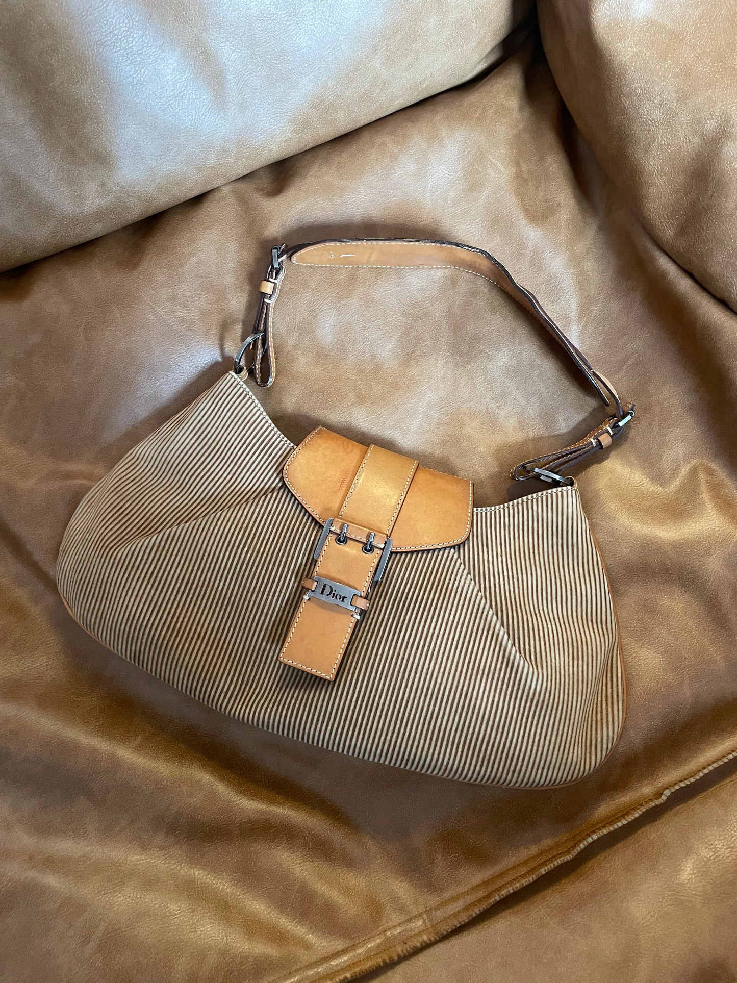 Christian Dior Suede Shoulder Bag