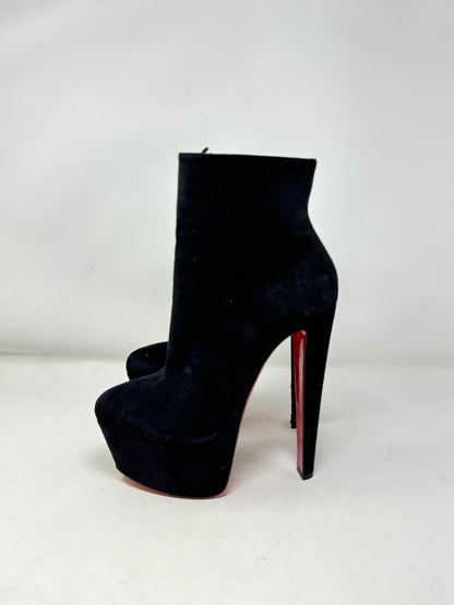 Christian Louboutin Veau Velours Fierce 160 Ankle Boots