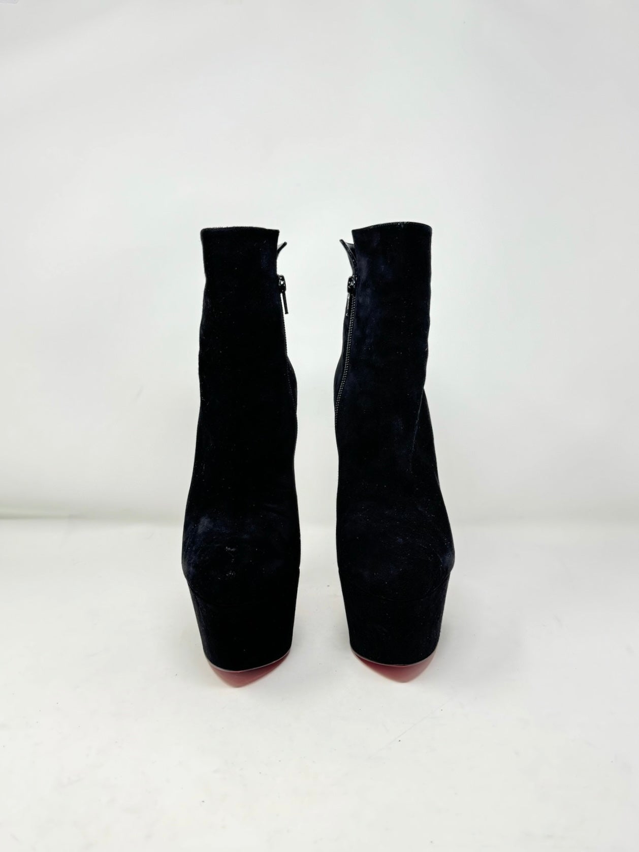 Christian Louboutin Veau Velours Fierce 160 Ankle Boots