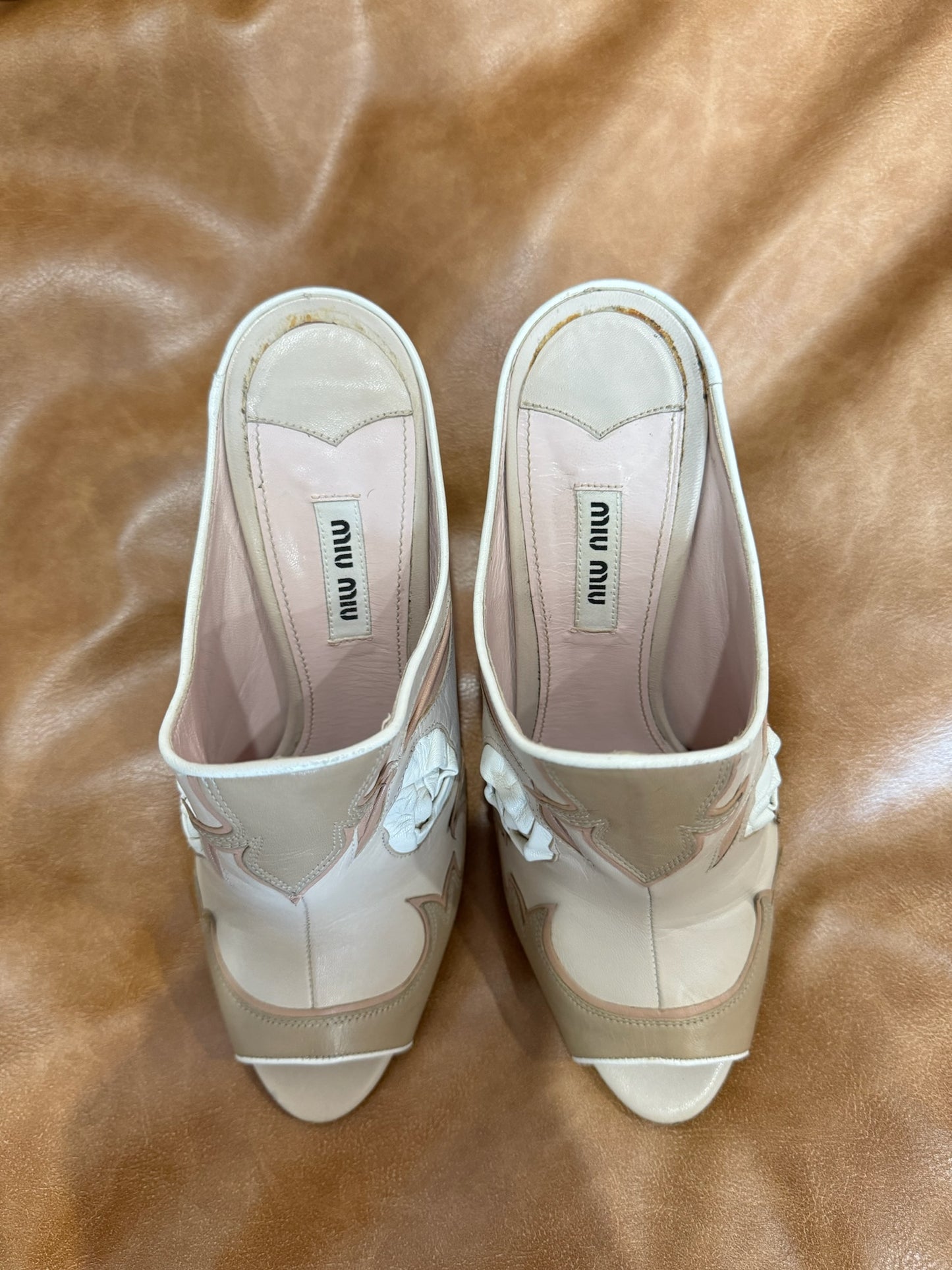 Miu Miu Leather Western Heel