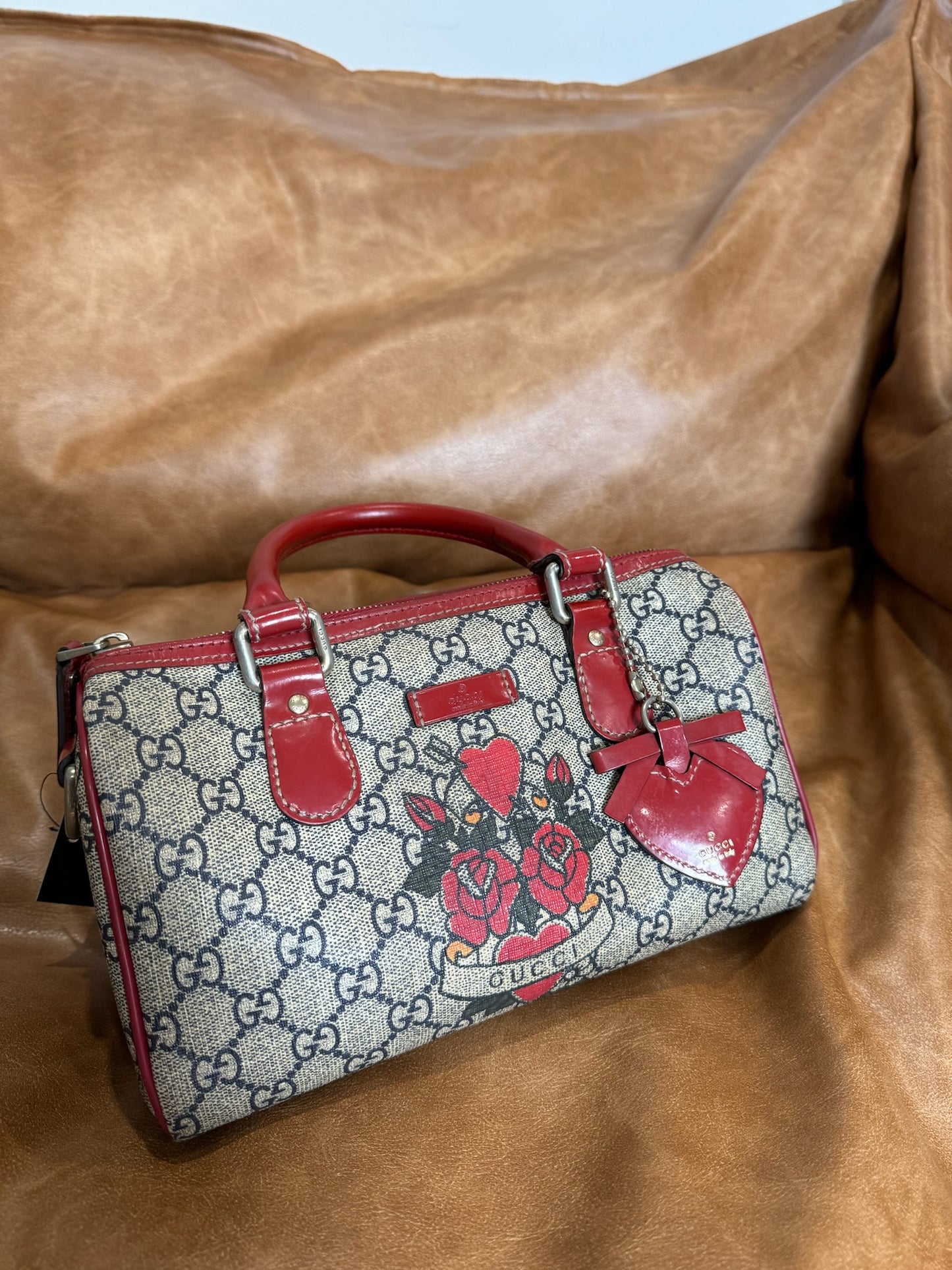 Gucci GG Plus Monogram Tattoo Heart Joy Boston