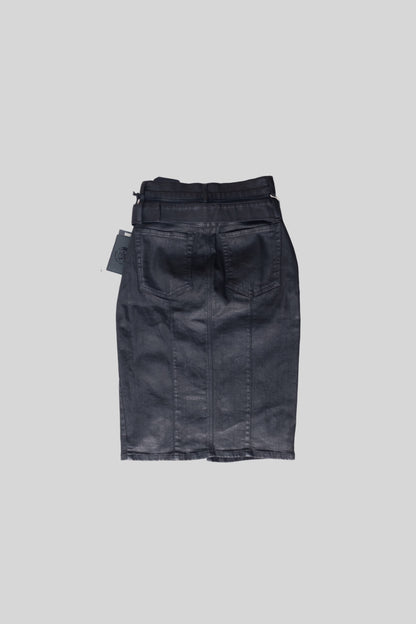 Diesel Wax Denim Belt Skirt