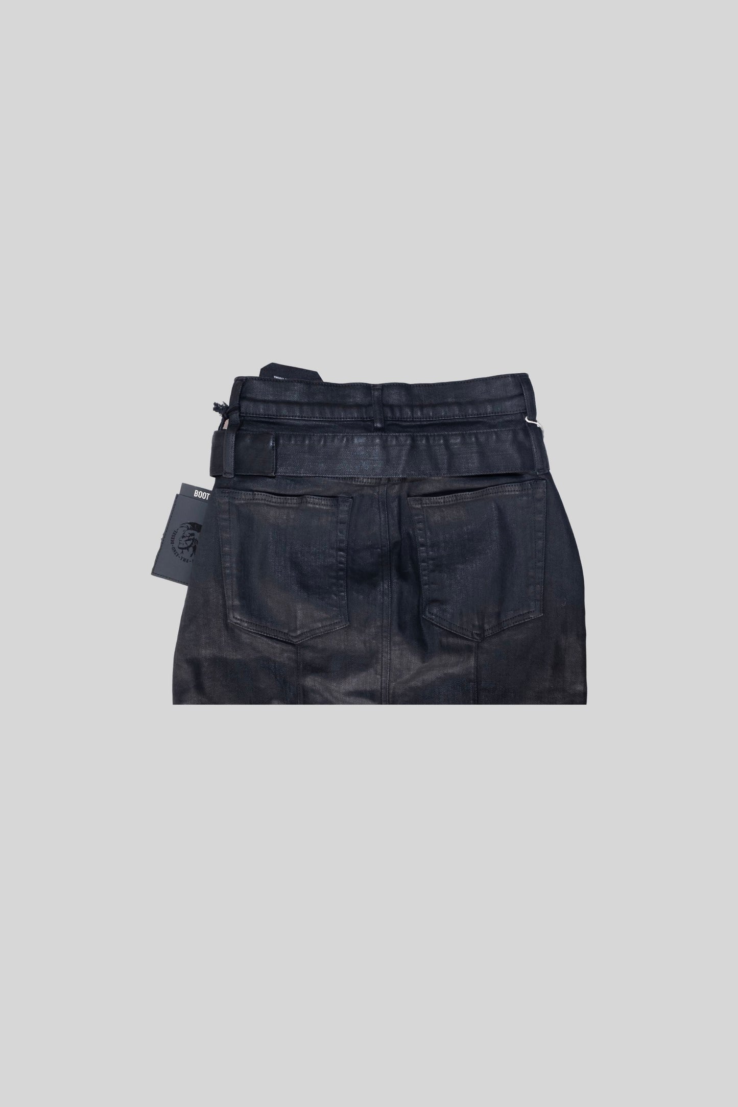 Diesel Wax Denim Belt Skirt