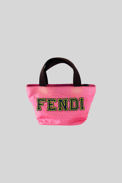 Fendi Pink FF Nylon Baby Tote