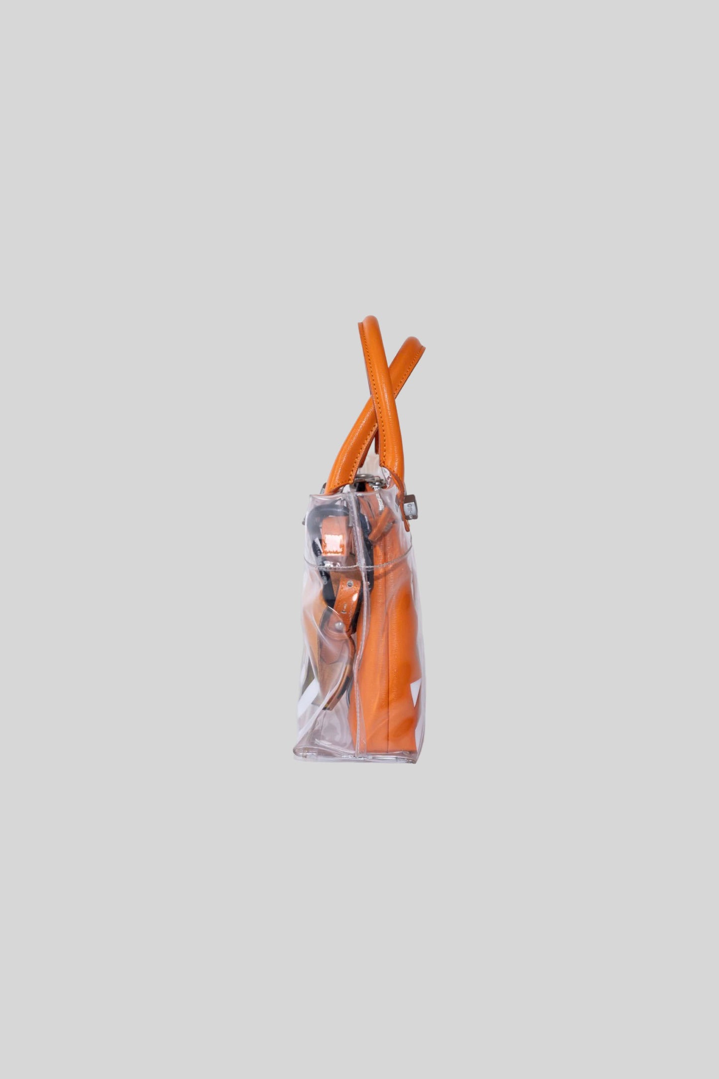 Heron Preston x Off White "Collaboration" PVC Handle Bag