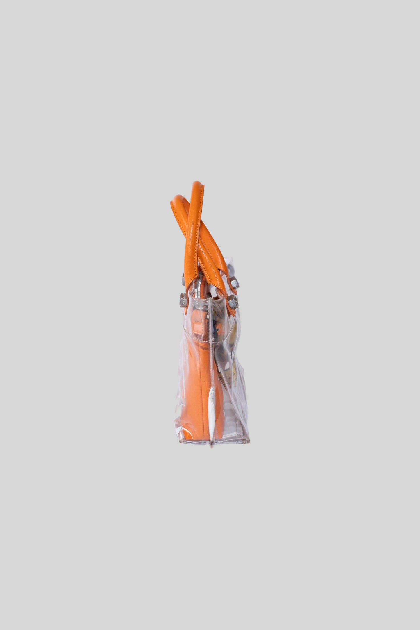 Heron Preston x Off White "Collaboration" PVC Handle Bag