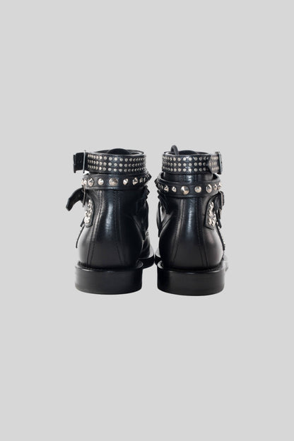 Saint Laurent Leather Studded Boot