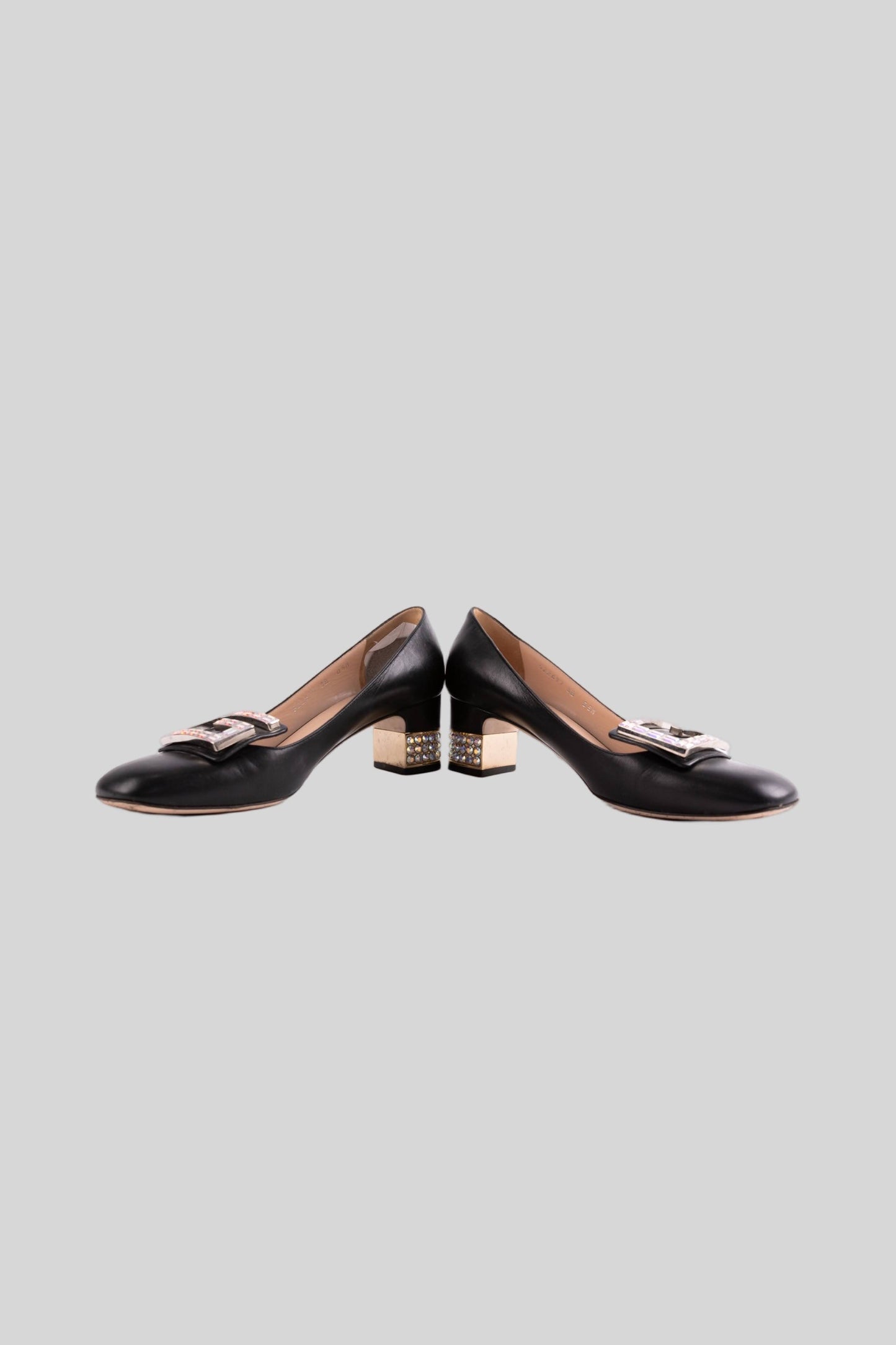 Gucci Madelyn Black Crystal Pump