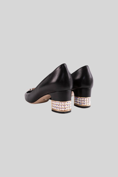 Gucci Madelyn Black Crystal Pump