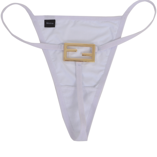 Fendi Reworked Thong | White