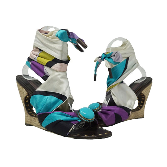 Emilio Pucci Printed Gladiator Heels