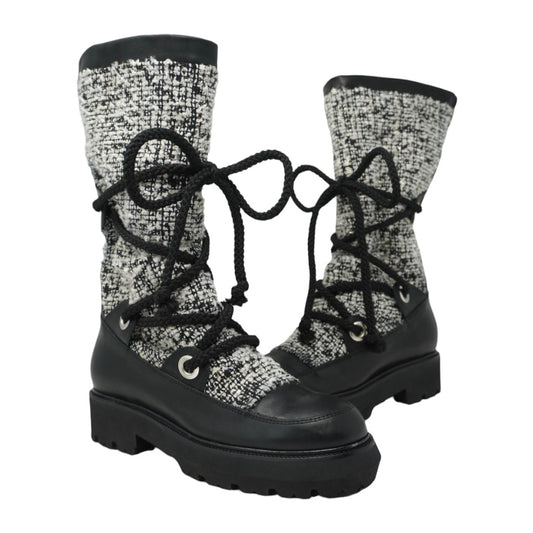 Montelliana Tweed Leather Boots