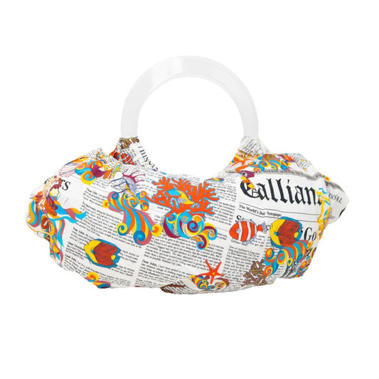 John Galliano Campus Fish Pattern Tote