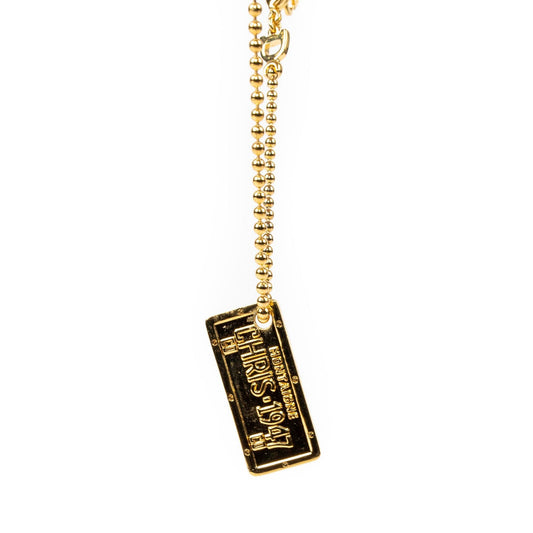 Christian Dior License Plate Necklace