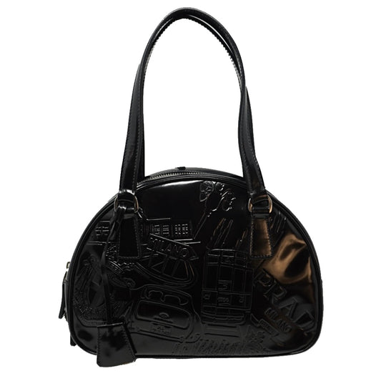 Prada Black Calfskin Shoulder Bag