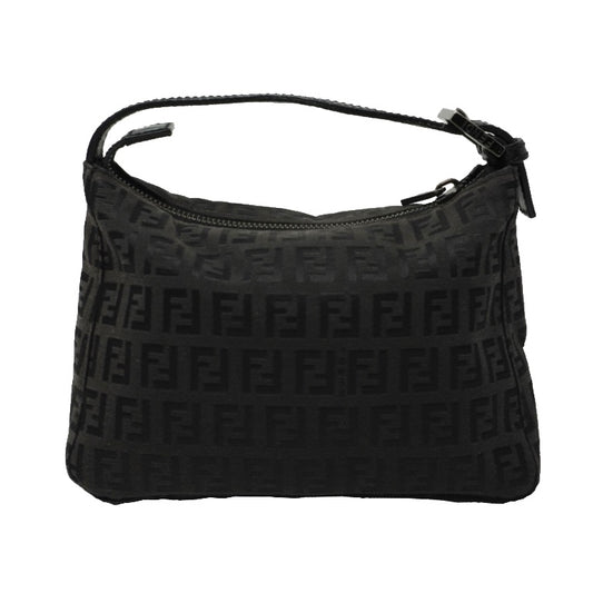 Fendi Zucchino Jacquard Dark Gray Mini Purse