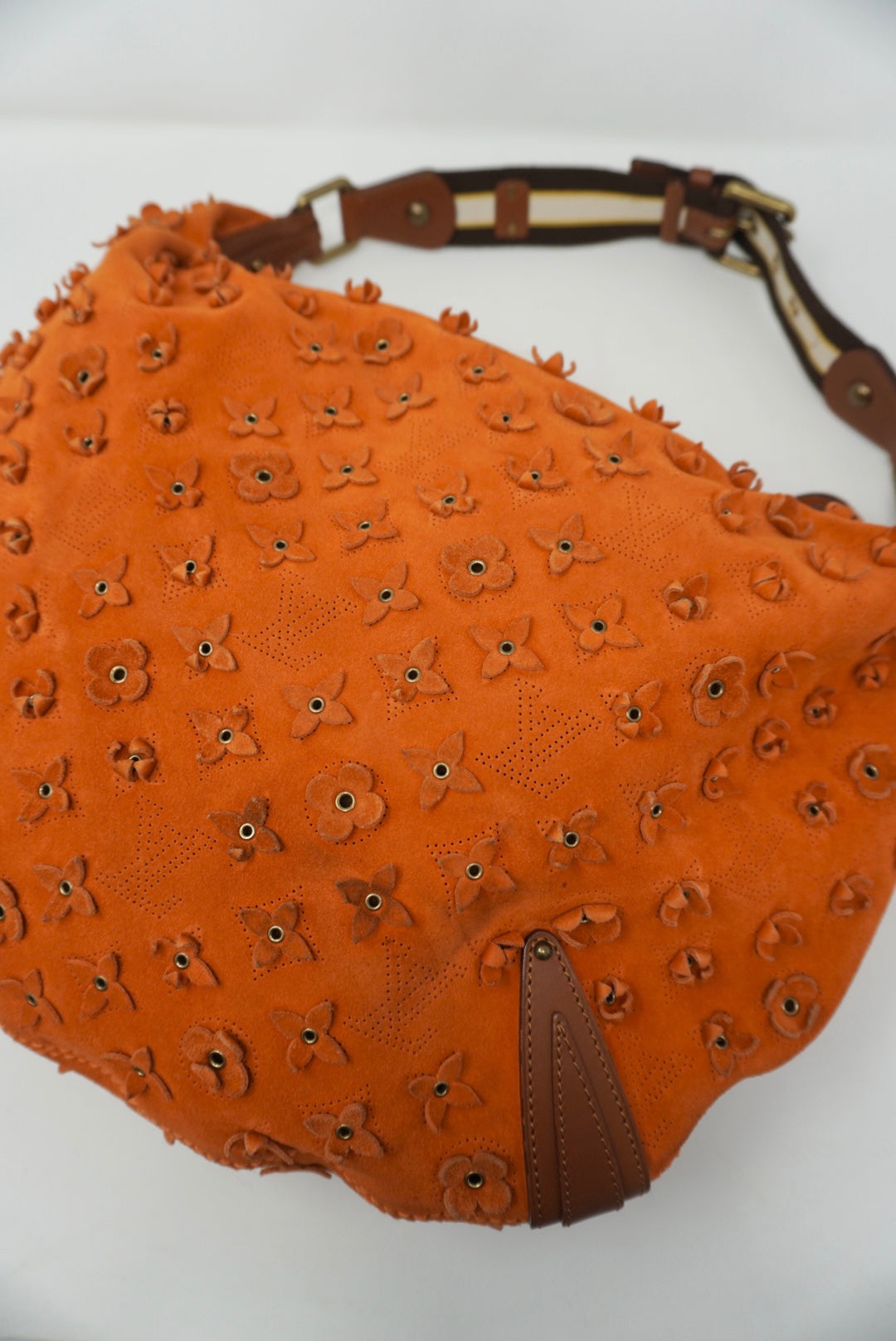 Only 238.00 usd for LOUIS VUITTON Onatah Hobo Bag Suede Orange