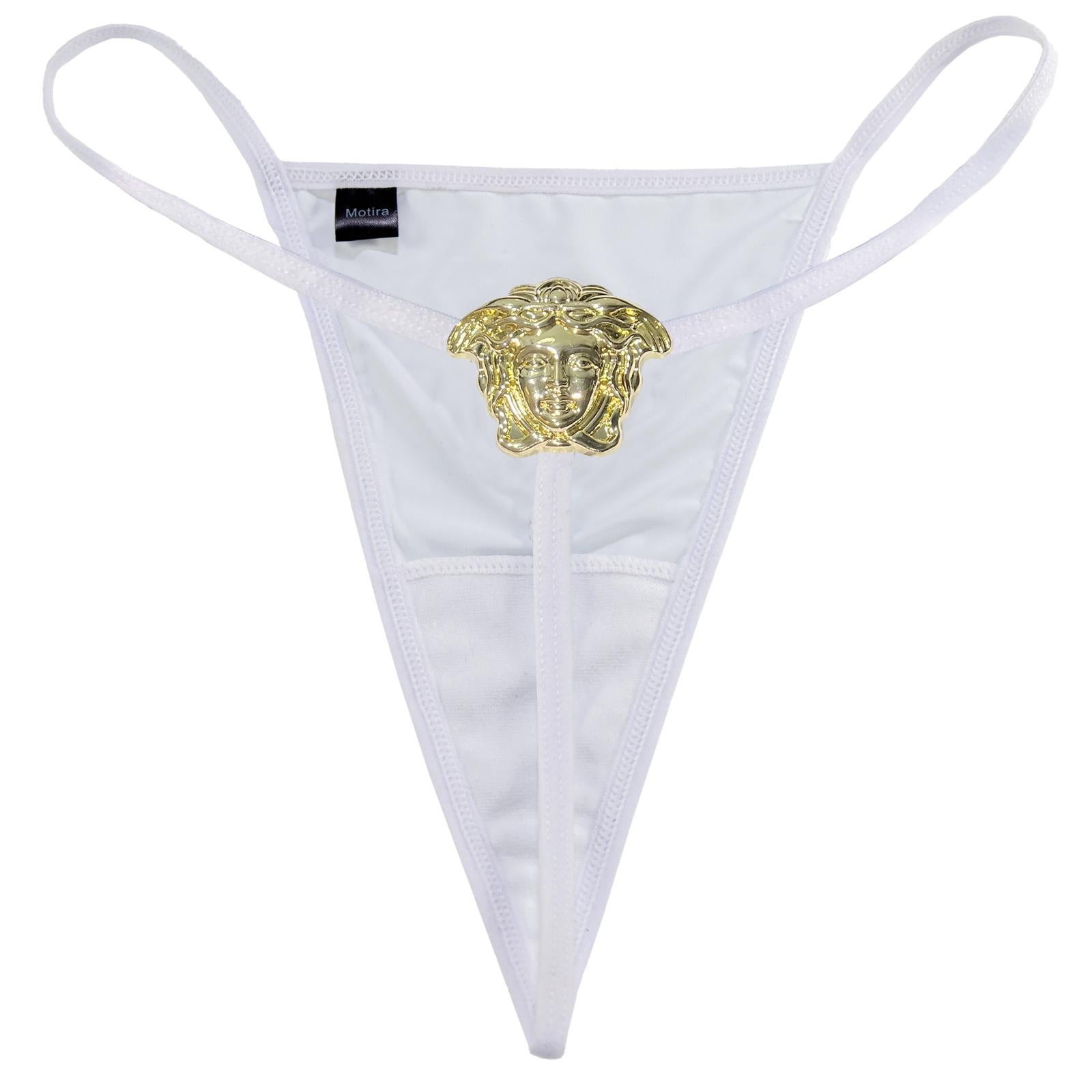 Versace thongs white color buy on PRM