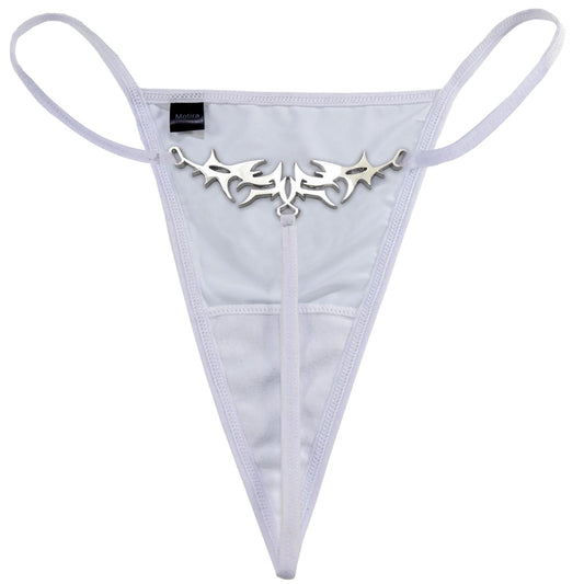 Tattoo Reworked Thong | White